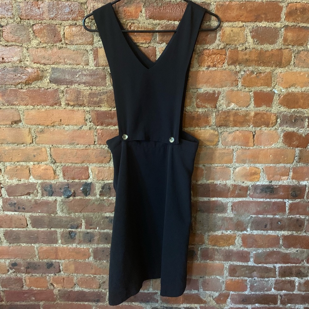 Vintage 90s Overall Black Dress